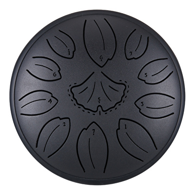 HLURU TWGG11-6 INKBLACK - Golden Ginkgobiloba Series 11 Notalı 6" C Majör Ink Black Tongue Drum